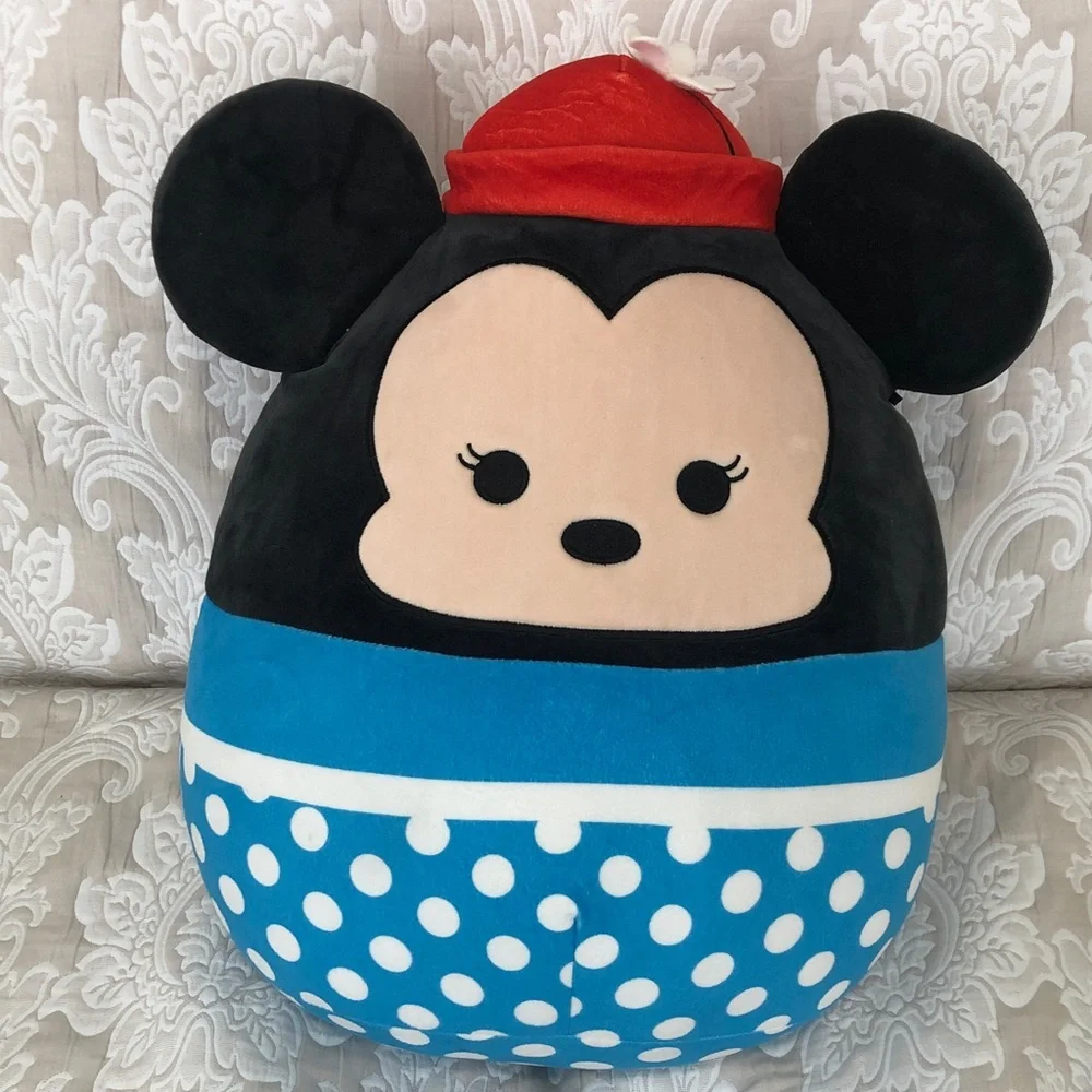 NWT Squishmallows Minnie Mouse Disney 18” Plush Stuffed Animal White Sorcerer